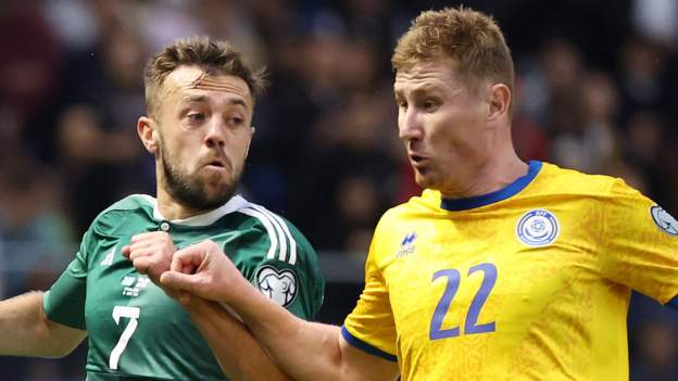 <div>Euro 2024 qualifiers: Injury-hit Northern Ireland's misery continues with defeat in Kazakhstan</div>