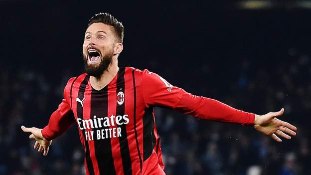 Napoli 0-1 AC Milan: Olivier Giroud gives Milan big win in Serie A title race