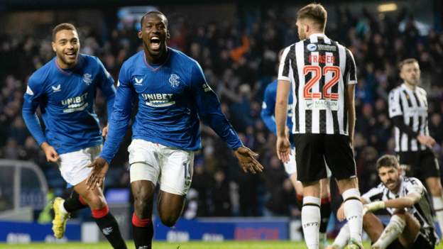 Rangers 2-0 St Mirren: Abdallah Sima to fore as Philippe Clement's side prevail