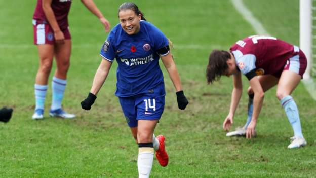 Aston Villa 0-6 Chelsea: Emma Hayes plans exit as Blues stretch WSL unbeaten start