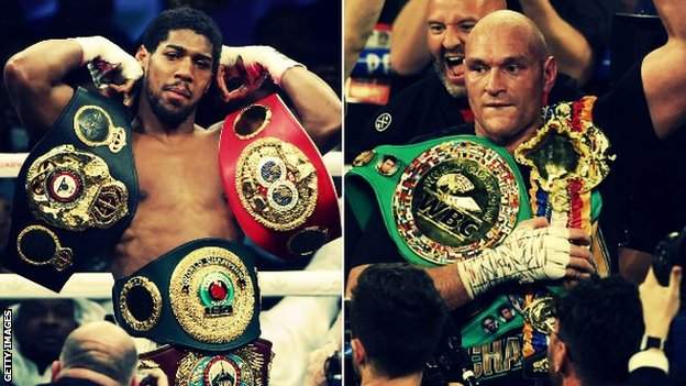 Anthony Joshua and Tyson Fury