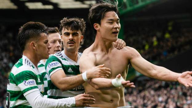 Oh helps leaders Celtic finally quell 10-man Hibs