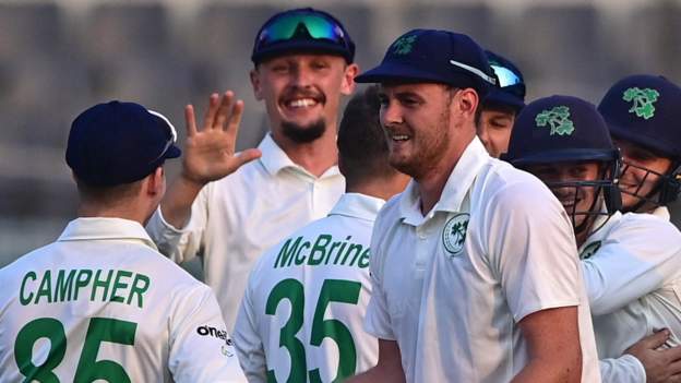 Bangladesh v Ireland: McBrine strikes late on day one of Test to boost Irish hopes