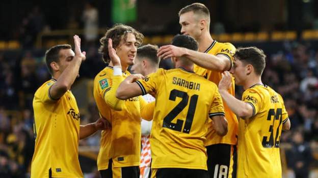Doherty double as Wolves beat Blackpool to progress