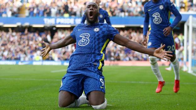 Chelsea 3-0 Aston Villa: Lukaku scores first ever goals at Stamford Bridge as Blues maintain unbeaten start