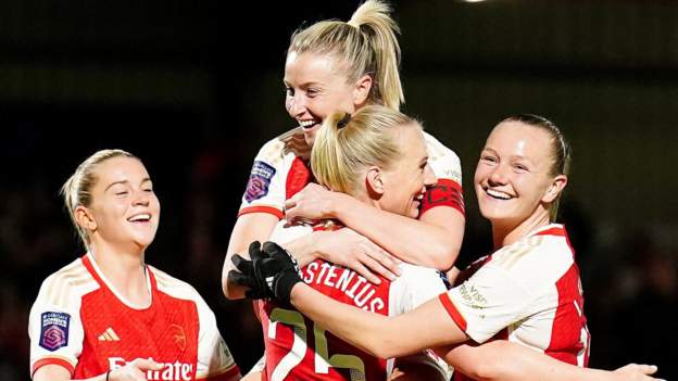 Arsenal 4-0 Aston Villa: Stina Blackstenius' First-half Hat-trick Helps ...