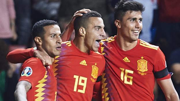 Spain 4-0 Faroe Islands: Rodrigo and Alcacer score twice each - BBC Sport