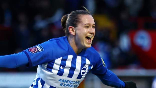 Brighton 2-2 Leicester: Two late Elisabeth Terland goals rescue point for Seagulls
