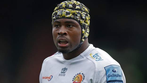 <div>Christ Tshiunza: Exeter's Wales 'man mountain' who has lots of potential</div>