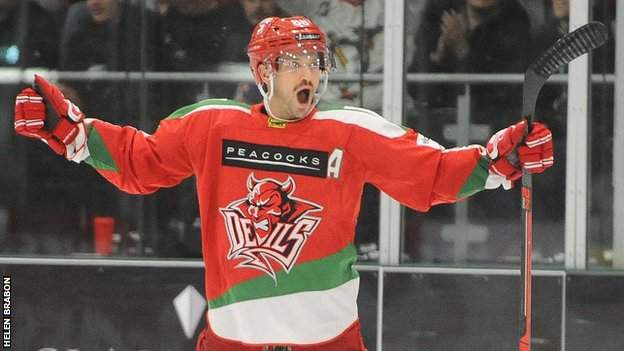 Joey Martin celebrates his score
