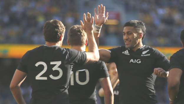The Rugby Championship: New Zealand seal Bledisloe Cup whitewash of Australia