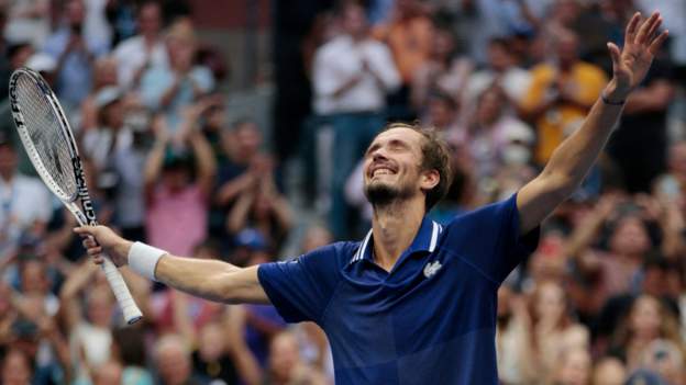 Daniil Medvedev: US Open champion finally celebrates - and says title is anniversary present for his wife