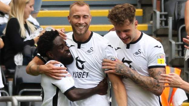 Swansea City 1-0 Millwall: George Byers scores Welsh side's winner - BBC  Sport