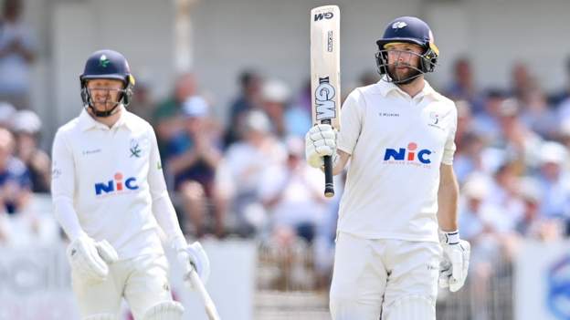 County Championship: Lyth and Tattersall hit hundreds for Yorkshire against Surrey