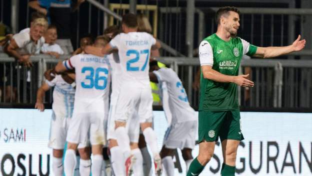 HNK Rijeka 4-1 Hibernian (agg 5-2): Darren McGregor 'sore' as 10-man Hibs bow out of Europa Conference League