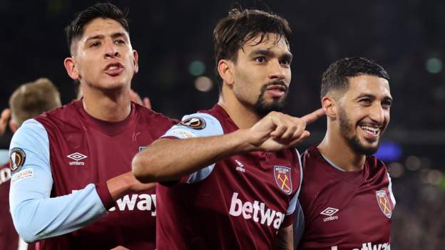 West Ham 1-0 Olympiakos: Lucas Paqueta goal moves Hammers closer to Europa League knockout stages