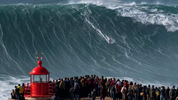 'The horizon turned black'- riding the world's biggest wave