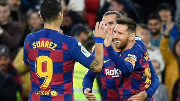 Barcelona 4-1 Alaves: Lionel Messi scores 50th goal of 2019 in win ...