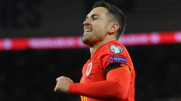 Wales 5-1 Belarus: Aaron Ramsey scores twice as Gareth Bale wins 100th cap