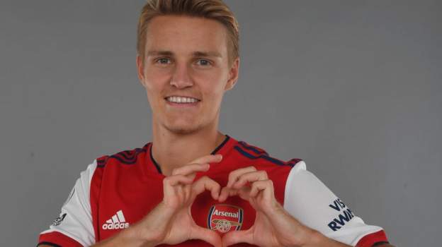 Arsenal sign Martin Odegaard from Real Madrid for about £30m as Aaron Ramsdale completes medical