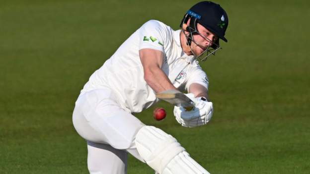 County Championship: Fin Bean hits a century for Yorkshire before Pears hits back