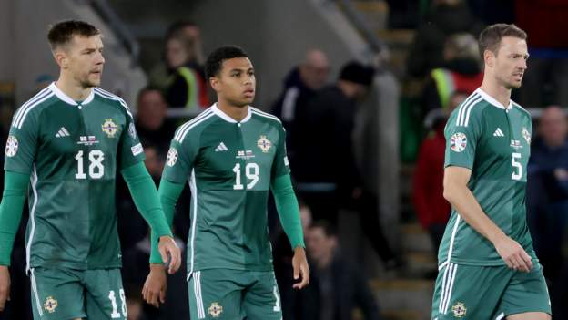 Northern Ireland 0-1 Slovenia: Hosts suffer sixth defeat as Shea Charles is sent off