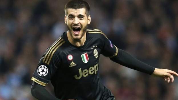 Alvaro Morata & Mario Mandzukic score as Juventus shock Man City - BBC ...