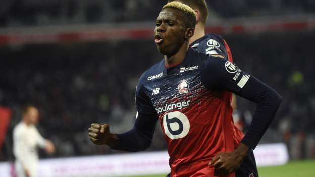 Napoli seal record deal for Nigeria striker Victor Osimhen - BBC Sport