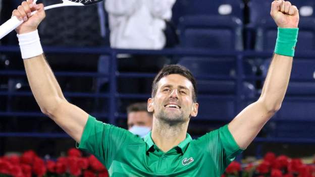 Dubai Tennis Championships: Novak Djokovic returns with win over Lorenzo Musetti