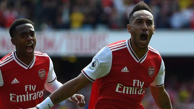 Arsenal 3-1 Burnley: Pierre-Emerick Aubameyang keep Gunners in top