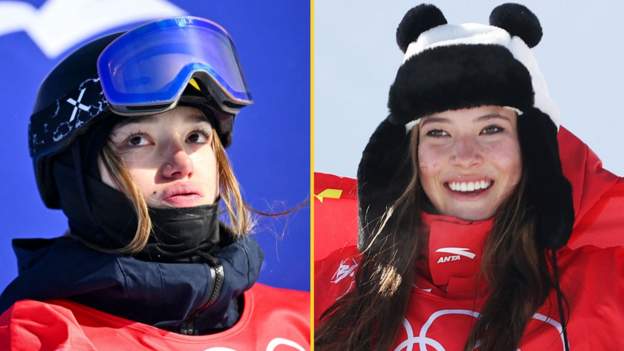 Winter Olympics: China's Eileen Gu wins halfpipe final as GB's Zoe Atkin ends ni..