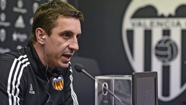 Gary Neville: Valencia manager claims obituaries already written - BBC