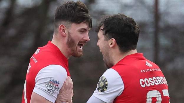 Larne win to go three clear as Reds move second