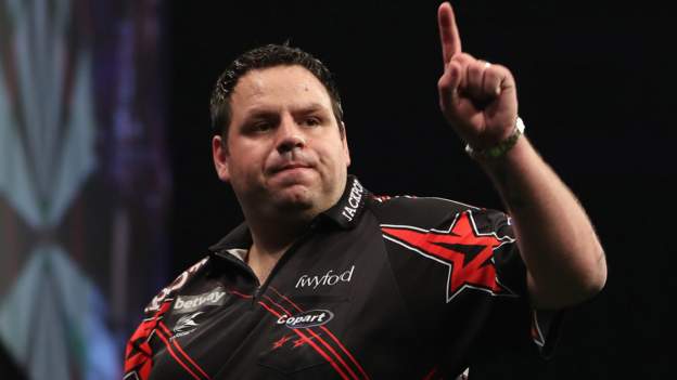 Premier League Darts: Adrian Lewis hits nine-dart finish in Liverpool ...