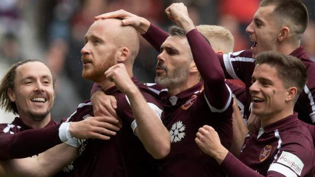 Hearts 2-0 Motherwell: Boyce penalty & Kingsley free-kick sends hosts top of table