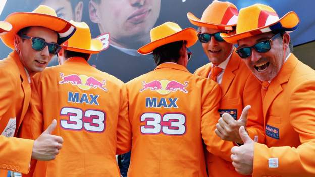 Max Verstappen of Netherlands and Red Bull Racing tries on a cowboy News  Photo - Getty Images