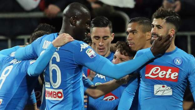 Cagliari 0-5 Napoli - BBC Sport