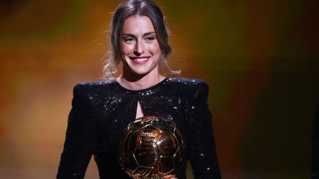 Women's Ballon d'Or: Alexia Putellas wins award for being best female footballer in 2021