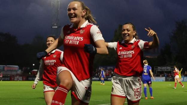 Arsenal Women 1-0 Leicester City Women: Frida Maanum's Superb Strike ...