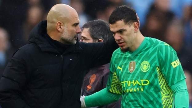 Man City keeper Ederson to miss up to four weeks