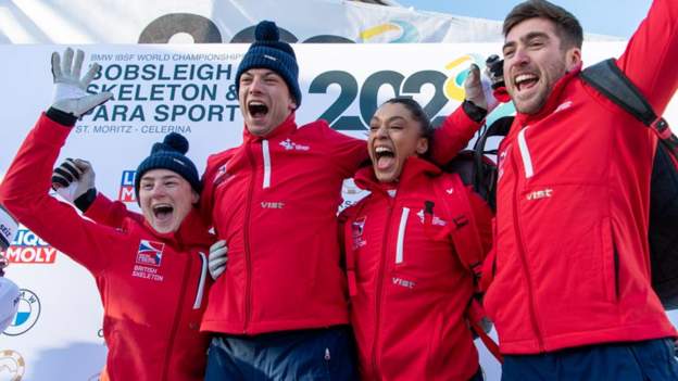 GB win silver & bronze in world mixed skeleton