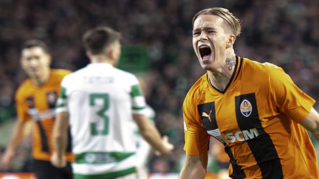 Shakhtar’s Mudryk ends Celtic’s European hopes