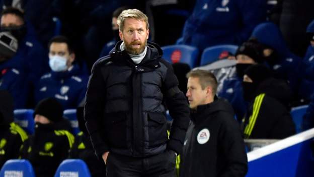 Brighton & Hove Albion 0-0 Leeds United: Graham Potter 'perplexed' by boos  after draw - BBC Sport