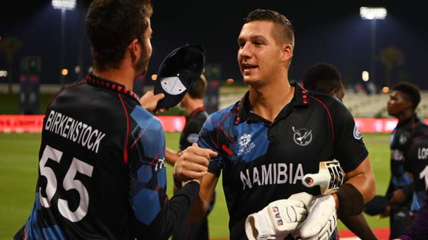 T20 World Cup: Scotland beaten by Namibia at T20 World Cup