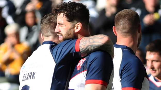 England hold off dogged Tonga to win series opener