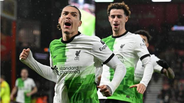 Liverpool beat Bournemouth to go five points clear