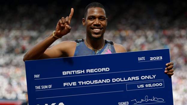 Hughes smashes British 200m record in London