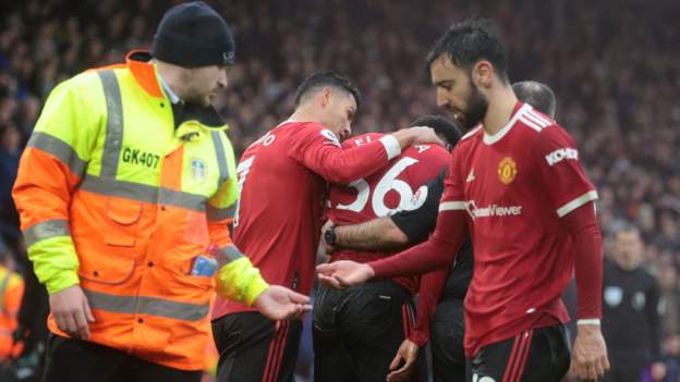 Leeds United fans identified after Man Utd's Anthony Elanga struck by object