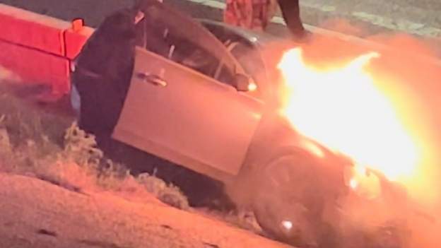 Vikings’ Osborn pulls man from burning car