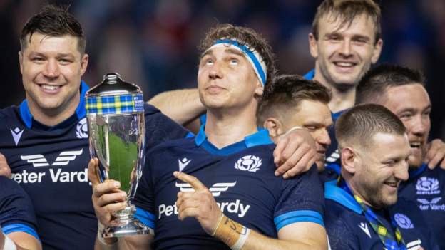 <div>Six Nations: Jamie Ritchie says Scotland 'can beat any team' after record win over Wales</div>